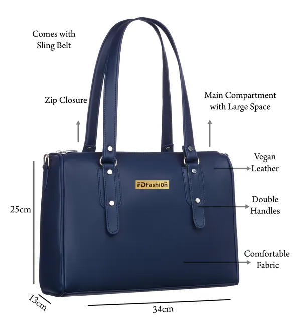 Blue_Pu_Shoulder_Bag_For_Women