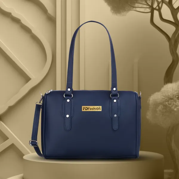 Blue_Pu_Shoulder_Bag_For_Women