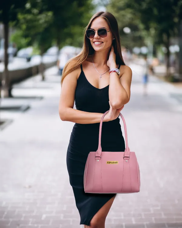 Pink_Pu_Shoulder_Bag_For_Women