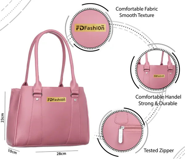 Pink_Pu_Shoulder_Bag_For_Women