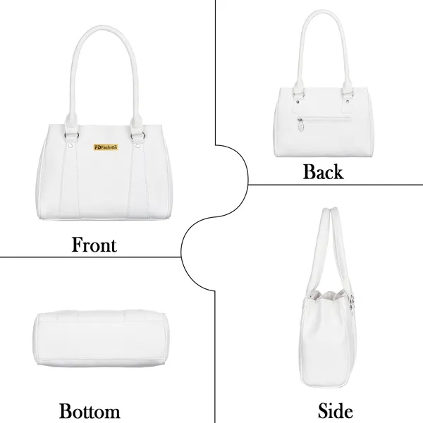 White_Pu_Shoulder_Bag__For_Women