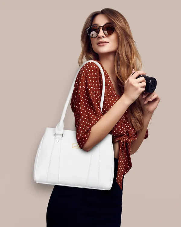 White_Pu_Shoulder_Bag__For_Women