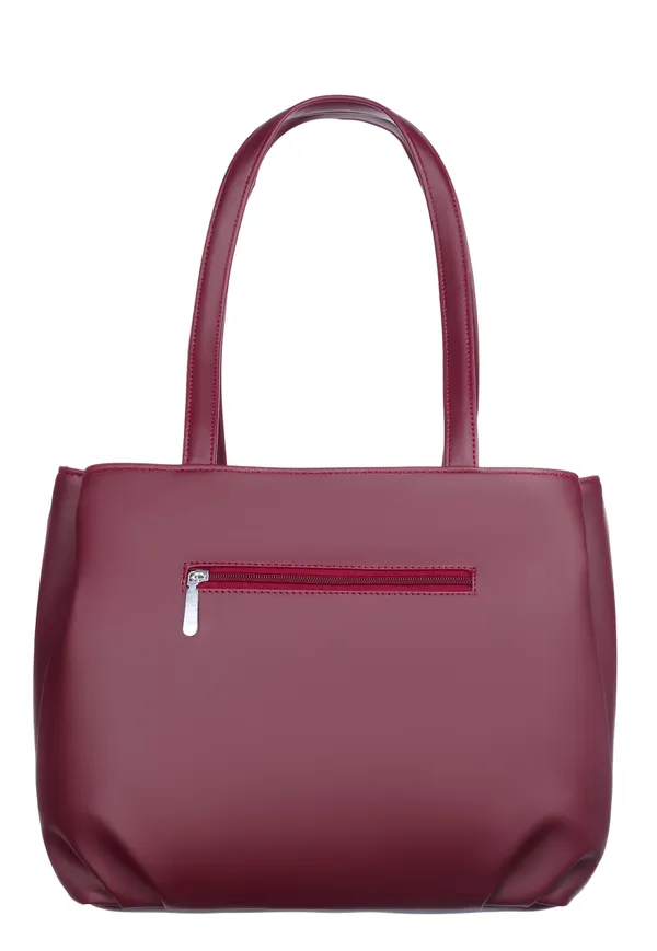 Maroon_Artificial_Leather_Shoulder_Bag_For_Women