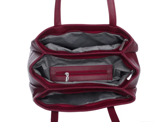 Maroon_Artificial_Leather_Shoulder_Bag_For_Women