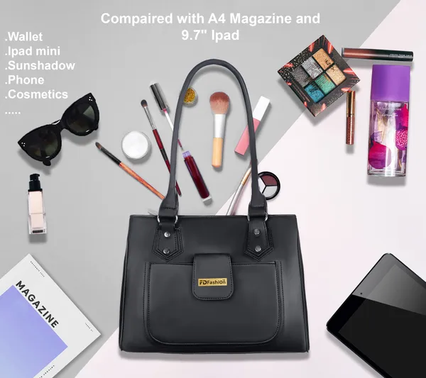 Black_Artificial_Leather_Shoulder_Bag__For_Women