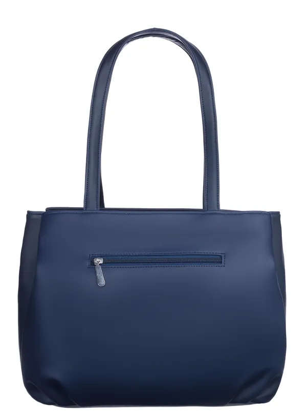 Blue_Artificial_Leather_Shoulder_Bag_For_Women