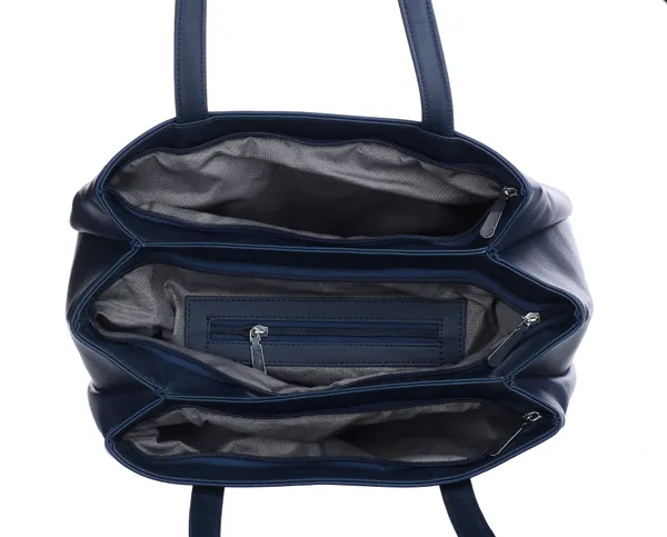 Blue_Artificial_Leather_Shoulder_Bag_For_Women