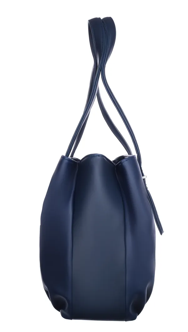 Blue_Artificial_Leather_Shoulder_Bag_For_Women