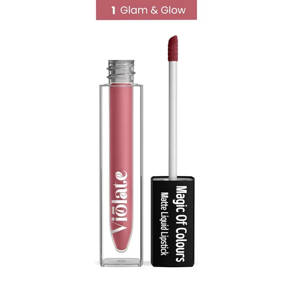 _Liquid_Matte_Lipstick_For_Women,Long_Lasting,16Hr_Wear,Quick_Drying,Smooth_Finish,Long_Lasting_Rich_Color,_Non-Drying,_All_Skin_Types,_9_Shade,_5Ml_(Glam_&_Glow,_5_Ml)