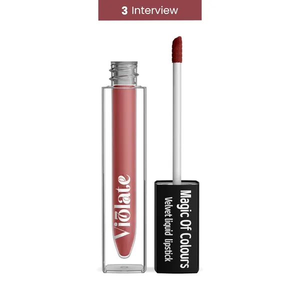_Velvet_Liquid_Lipstick_Hydrating,_Mousse_Texture,_Vegan_Lipstick,_Full_Coverage_Long_Lasting_Weightless_Velvety_Formula_Hydrating_and_Nourishing_(Interview,_5_Ml)