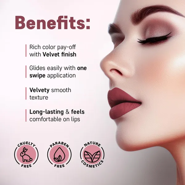 _Velvet_Creamy_Matte_Lipstick_for_women_|_Smooth_Glide_|_One_Swipe_Pigmentation_|_Non-Drying_and_Creamy_Formula_|_Rich_and_Vibrant_Color_(Obessed,_4.2_g_(Pack_of_1))
