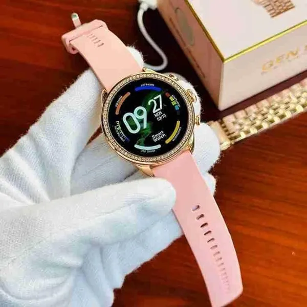 Gen_8_Rose_Gold_Daimond_Edition_Stainless_Steel_Women_Bluetooth_Calling_Gift_Smartwatch
