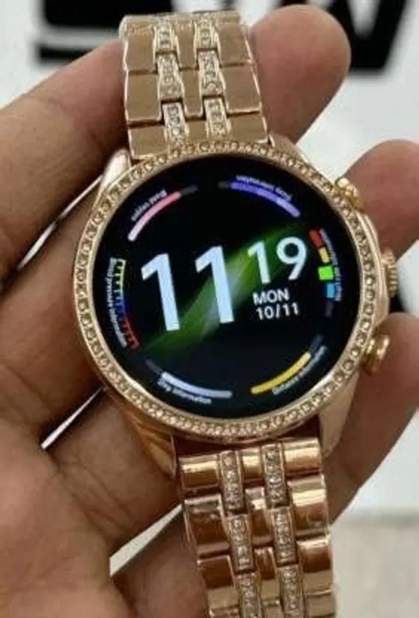 Gen_8_Rose_Gold_Daimond_Edition_Stainless_Steel_Women_Bluetooth_Calling_Gift_Smartwatch