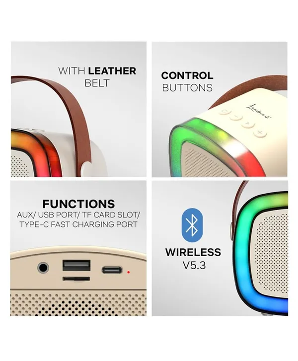 K12_Bluetooth_Speaker_With_Microphone_For_Kids_Wireless_Karaoke_Microphone_For_Toy_Gift_Singing_Party_And_Rgb_Lighting_Beige_1_Mike