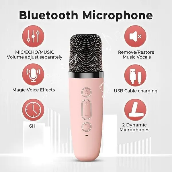 K12_Bluetooth_Speaker_With_Microphone_For_Kids_Wireless_Karaoke_Microphone_For_Toy_Gift_Singing_Party_And_Rgb_Lighting_Beige_1_Mike