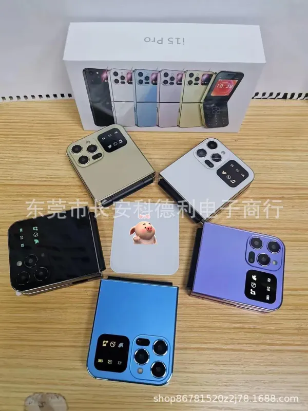 New_I15Pro_Mobile_Phone_Folding_Flip_Button_Foreign_Language_Mobile_Phone_Wholesale_P60Pro_I14_S770_Mobile_Phone