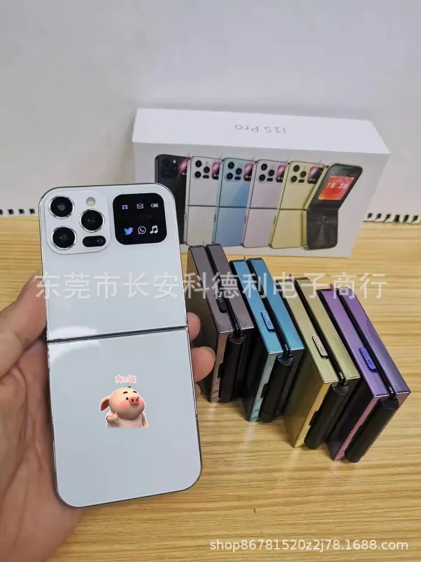 New_I15Pro_Mobile_Phone_Folding_Flip_Button_Foreign_Language_Mobile_Phone_Wholesale_P60Pro_I14_S770_Mobile_Phone