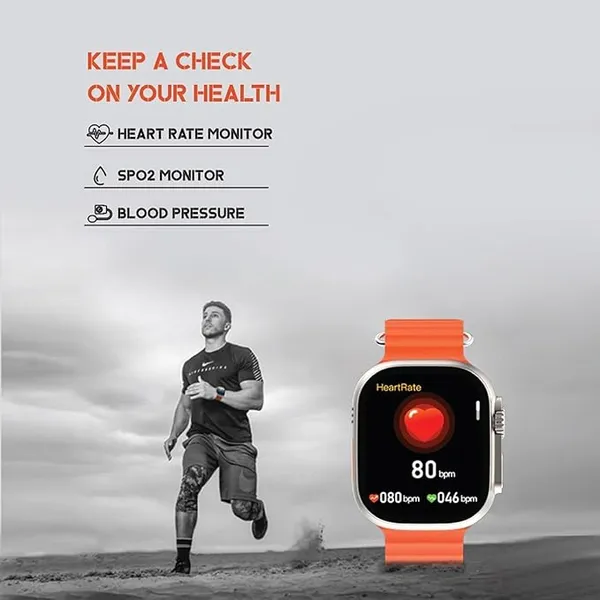 U9_Ultra_Big_2.19_Infinite_Display_Wireless_Charging_Multiple_Dial_Faces_Bluetooth_Calling__Sports_Modes_New_Tech_Smartwatch_Gold_Dial_Orange_Strap