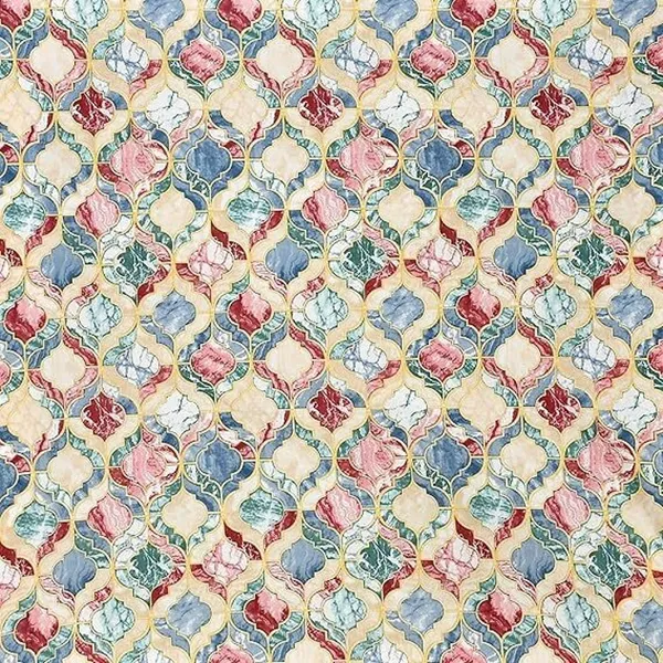 Multicolor_220_Tc_Cotton_Double_King_Queen_Printed_Fitted_Elastic_Bedsheet_With_2_Pillow_Cover