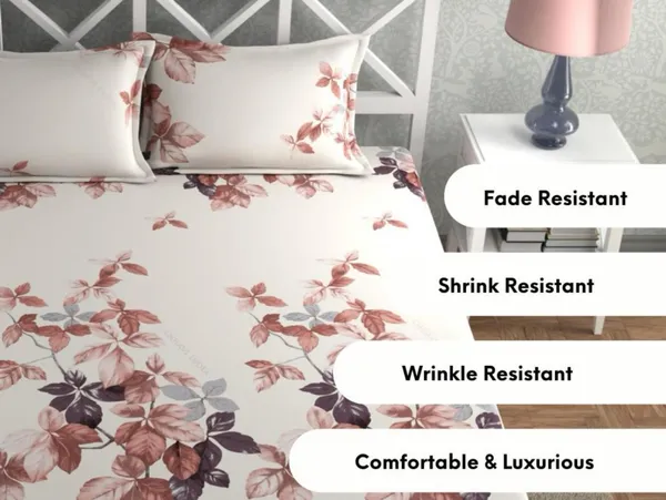 White_350_TC_Stripped_Fitted_Bedsheet_King_Size_With_2_Pillow_Covers_|_Cotton_Microfiber_King_Size_Bedsheet