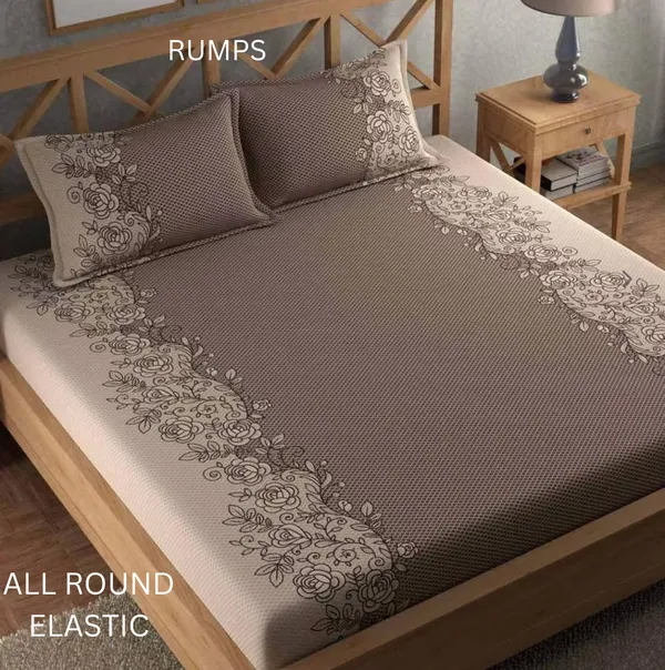 Brown_350_TC_Stripped_Fitted_Bedsheet_King_Size_With_2_Pillow_Covers_|_Cotton_Microfiber_King_Size_Bedsheet