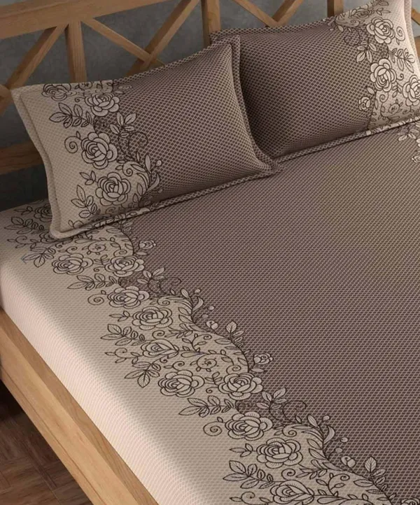 Brown_350_TC_Stripped_Fitted_Bedsheet_King_Size_With_2_Pillow_Covers_|_Cotton_Microfiber_King_Size_Bedsheet