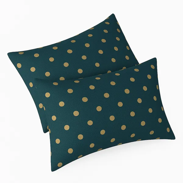 Blue_344_Tc_Cotton_Microfiber_Double_Self_Design_Fitted_Elastic_Bedsheet_With_2_Pillow_Cover