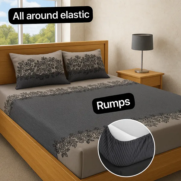 Grey_220_TC_Elastic_Fitted_Printed_Bedsheet_King_Size_With_2_Pillow_Covers_|_Heavy_Cotton_Feel_King_Size_Bedsheet