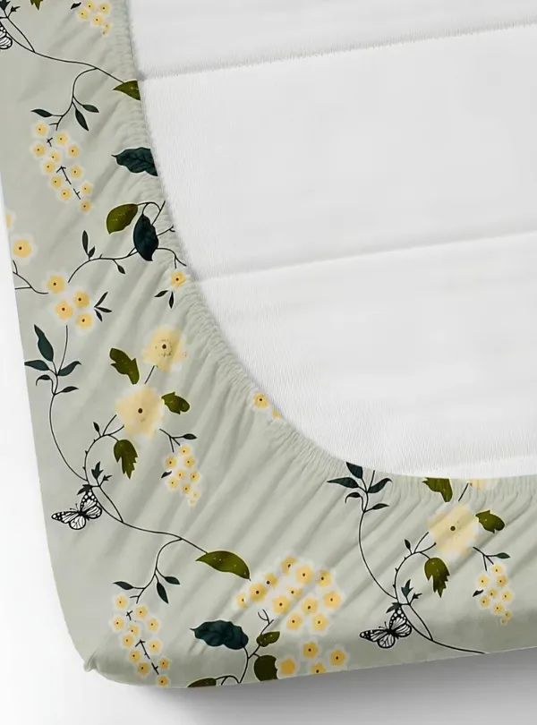 Multicolor_350_Tc_Cotton_Microfiber_King_Striped_Fitted_Elastic_Bedsheet_With_2_Pillow_Cover