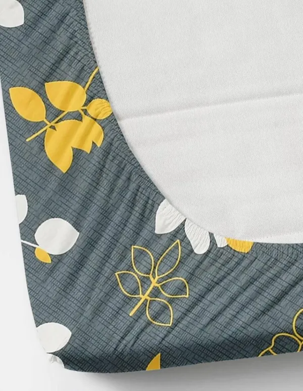 Multicolor_350_Tc_Cotton_Microfiber_King_Striped_Fitted_Elastic_Bedsheet_With_2_Pillow_Cover