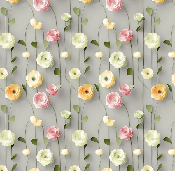 Loyrex_Multicolour_7D_Flower_Printed_Cotton_160_TC_Jointless_Super_King_Size_Double_Bed_Sheet_with_2_Pillow_Covers_Fitted