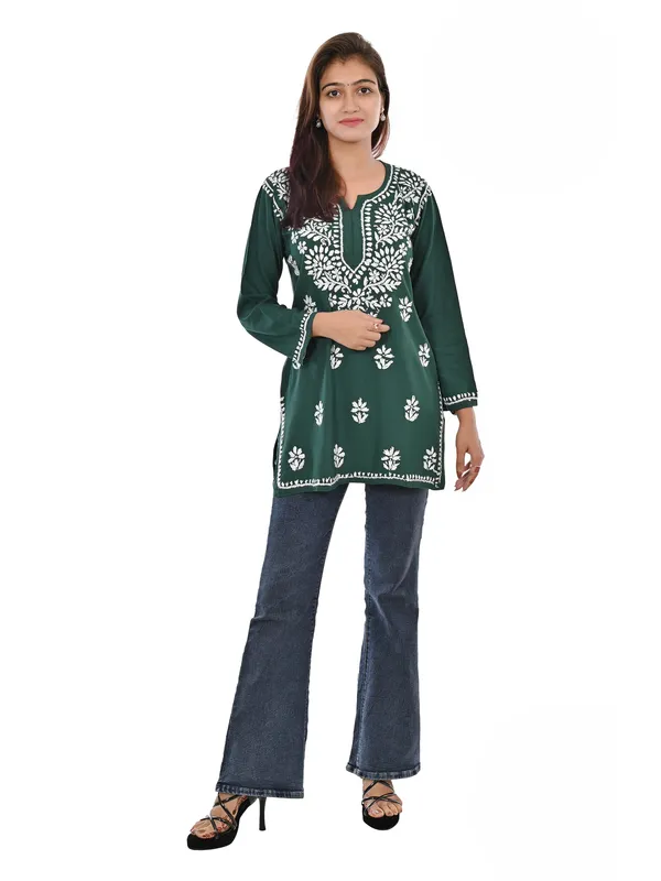 Graceful_Rayon_Chikankari_Short_Top_–_Light,_Breezy_&_Beautiful