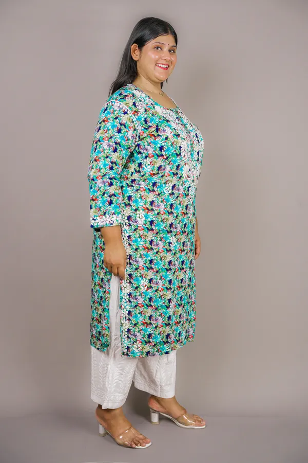 Floral_Printed_Chikankari_Kurti_–_Soft_Rayon_&_Elegant_Plus_Size_Fit