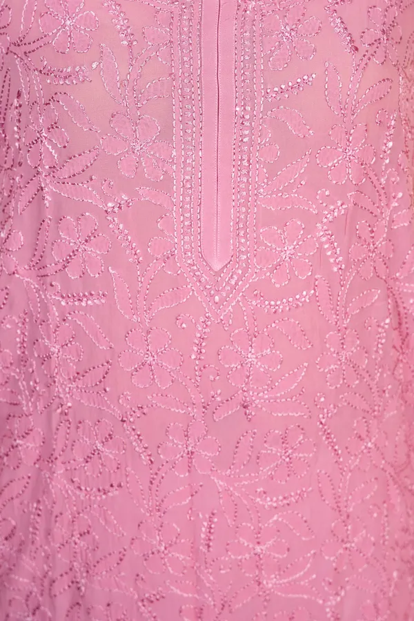 Peach_Viscose__Lucknowi_Chikankari_Hand_Embroided_Top_For_Women