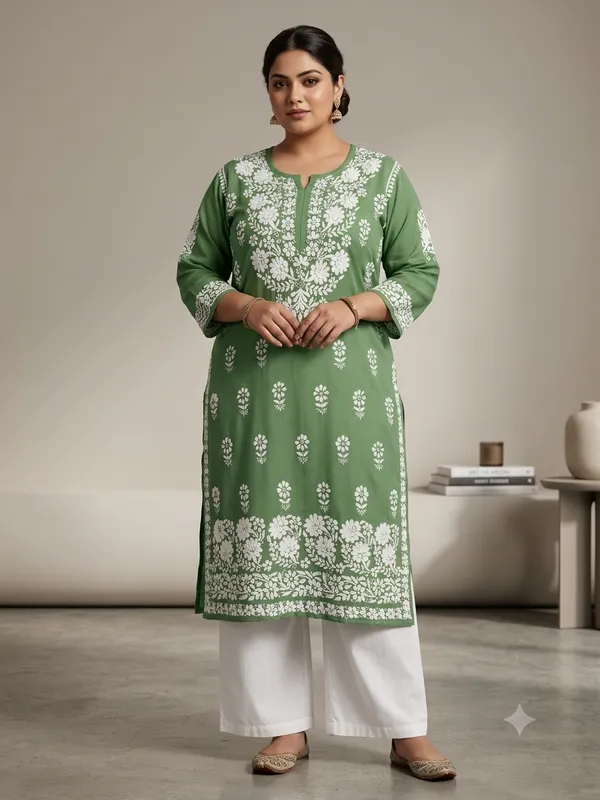 Premium_Modal_Lucknowi_Chikankari_Kurti