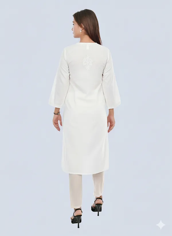 Classic_Cotton_Chikankari_Kurti_–_Light,_Elegant_&_Timeless
