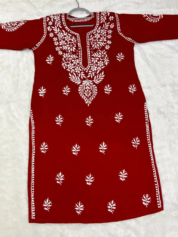 Cotton_Lucknowi_Chikankari_Kurti_Soft_&_Elegant