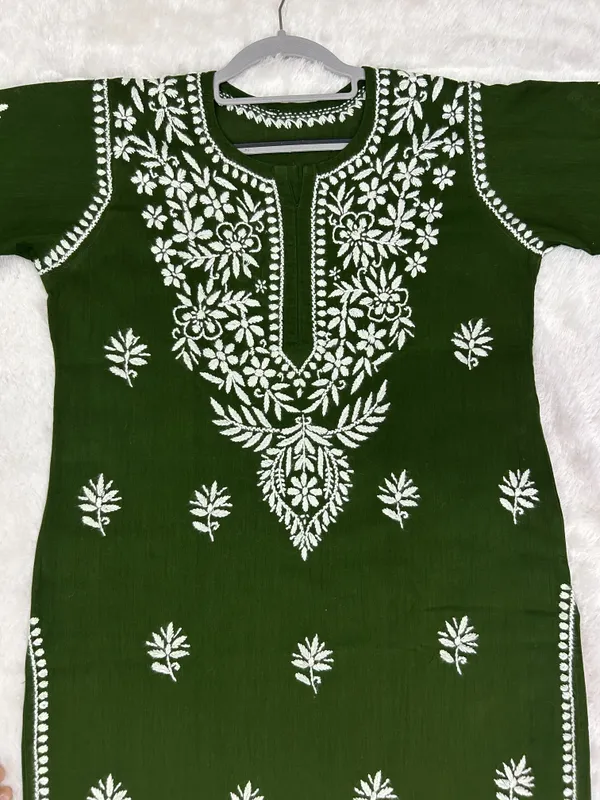 Cotton_Lucknowi_Chikankari_Kurti_Soft_&_Elegant