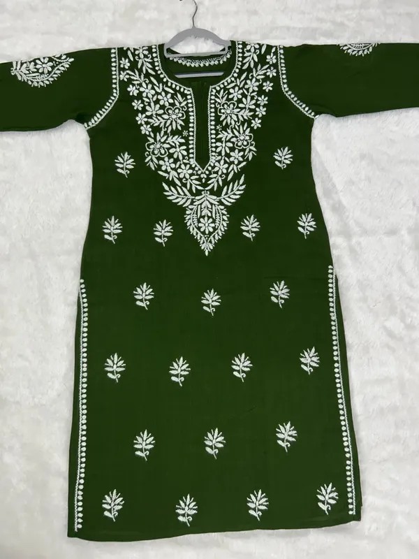 Cotton_Lucknowi_Chikankari_Kurti_Soft_&_Elegant