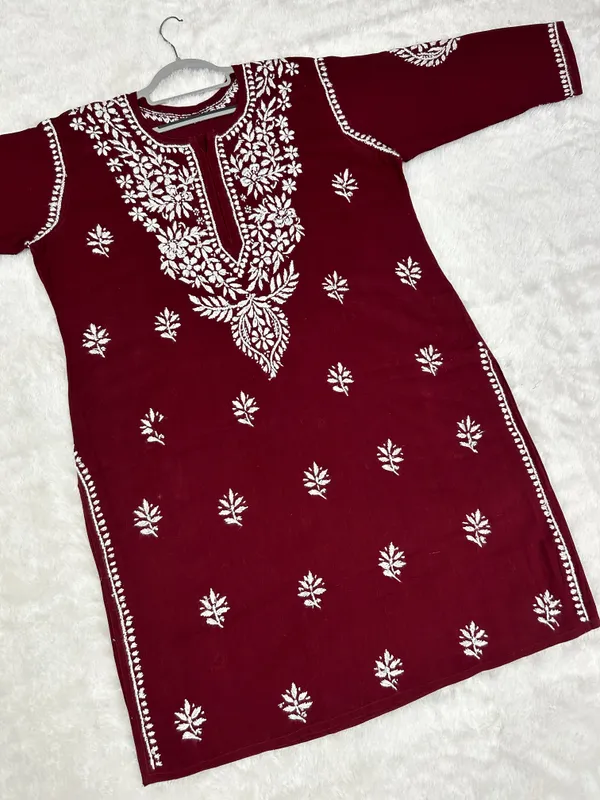 Cotton_Lucknowi_Chikankari_Kurti_Soft_&_Elegant