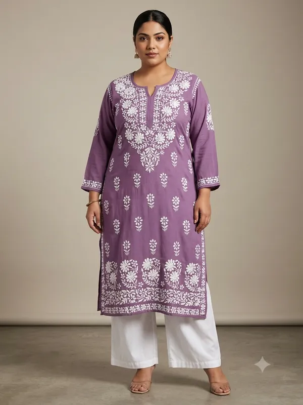 Premium_Modal_Lucknowi_Chikankari_Kurti