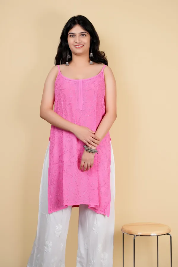 Viscose__Lucknowi_Chikankari_Hand_Embroided_Top_For_Women