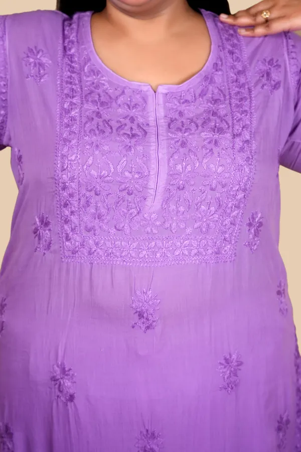 Rayon_Dye-Shade_Handcrafted_Chikankari_Kurti