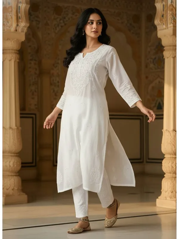 Nazakat_Rayon_Chikankari_Kurti_with_Dyed_Mukaish_Work
