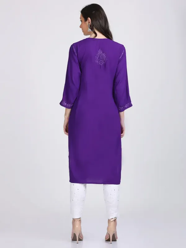 Nazakat_Rayon_Chikankari_Kurti_with_Dyed_Mukaish_Work