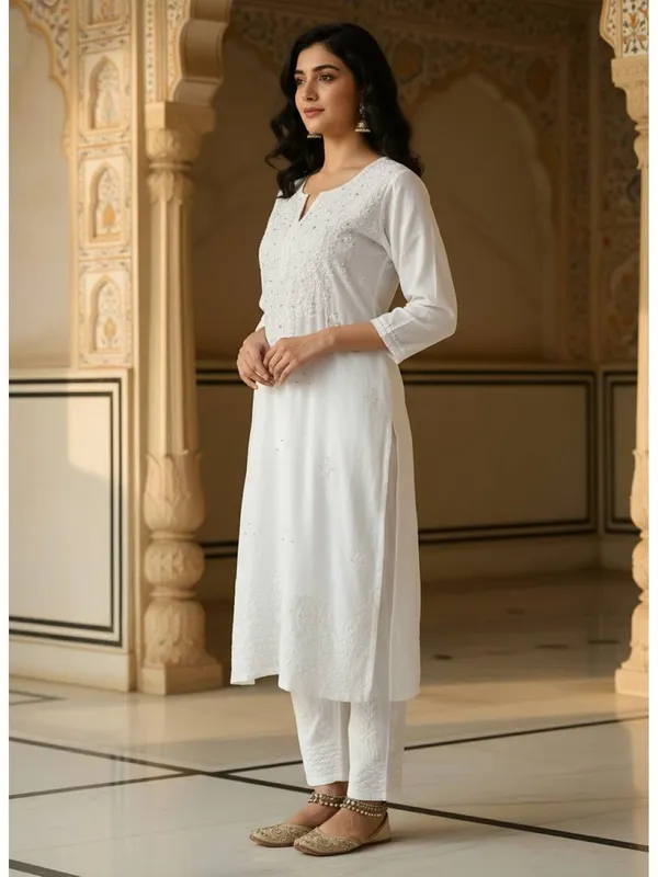 Nazakat_Rayon_Chikankari_Kurti_with_Dyed_Mukaish_Work