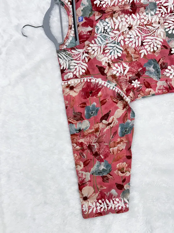 Peach_Premium_Mul_Cotton_Printed_Straight_Kurti