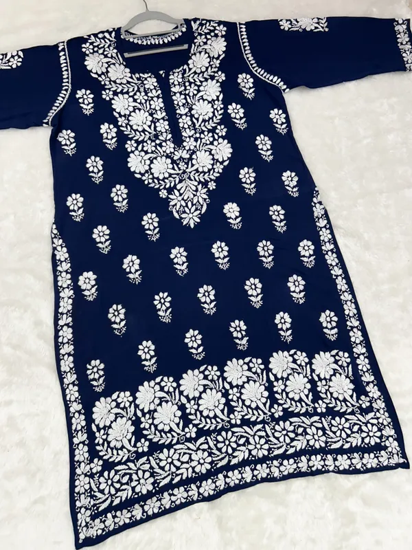 Premium_Modal_Lucknowi_Chikankari_Kurti