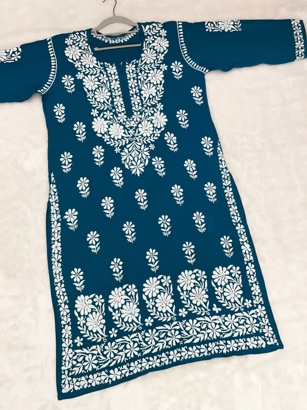 Premium_Modal_Lucknowi_Chikankari_Kurti