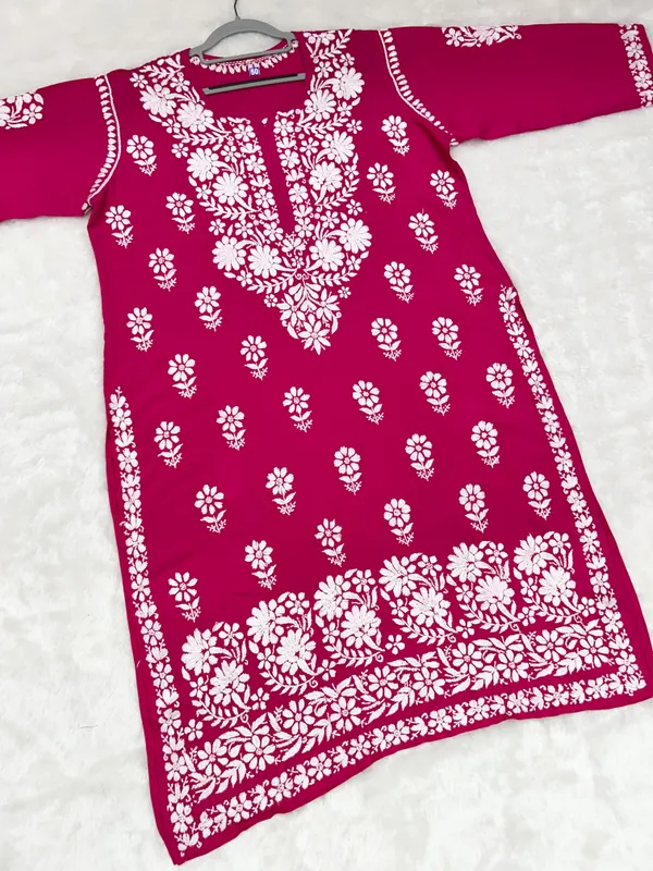 Premium_Modal_Lucknowi_Chikankari_Kurti